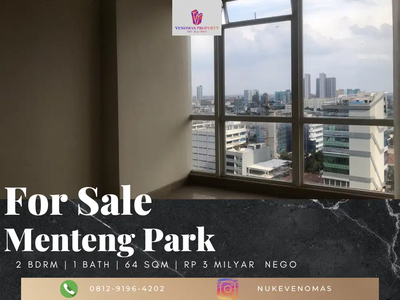 Dijual Apartement Menteng Park 2BR Tower Emerald Low Floor