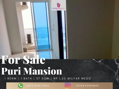 Dijual Apartement Puri Mansion 1 Bedroom Tower Amethys Low Floor