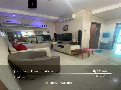 Dijual Apartement Thamrin Residences 1BR View Mas Mansyur Furnished