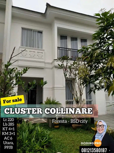 DIJUAL RUMAH EXCLUSIVE DI FORESTA BSD - CLUSTER COLLINARE