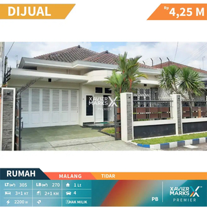 Dijual Rumah Terawat Luas Lingkungan Aman di Tidar Bawah Malang