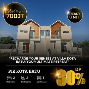 Dijual Rumah Villa Ready Stok Dekat Jatim Park 3, BNS Kota Batu