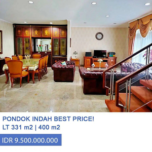 Dijual Termurah Rumah di Jl Pinang Nikel, Pondok Indah, Jaksel