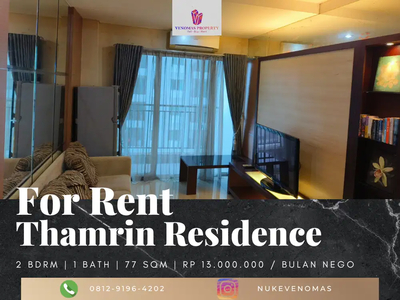 Disewakan Apartement Thamrin Residences 2 BR Furnished Baru
