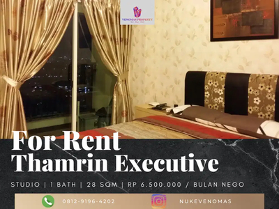 For Rent Apartemen Thamrin Executive Type Studio Furnished Low Floor