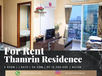 For Rent Apartemen Thamrin Residence 2BR Tower Edelweis Low Floor