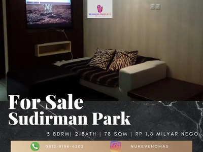 For Sale Apartemen Sudirman Park 3 Bedroom Full Furnished