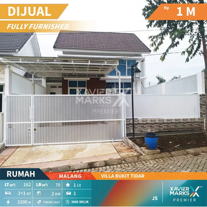 N017 Rumah Terawat Semi Furnished di Vila Bukit Tidar - Malang.