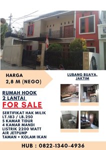 Rumah 2 Lantai di Lubang Buaya, Jakarta Timur