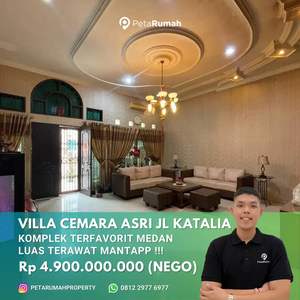 Rumah cemara asri jalan katalia siap huni perabot lengket bisa nego