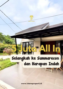 RUMAH CLUSTER DEKAT SUMMARECON HARAPAN INDAH