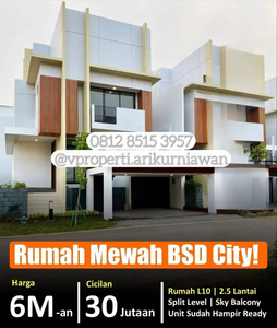 Rumah megah siap huni di bsd city THE BLIZFIELD 10x18 ready stok 6man