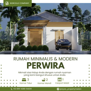 Rumah Modern dan Mewah 1 Lantai Type 80 Inden di Medan Sunggal