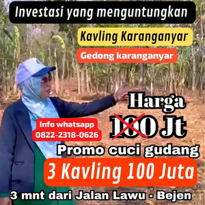 Tanah Karanganyar Kota Kavling Karanganyar Tanah Gedong Karanganyar