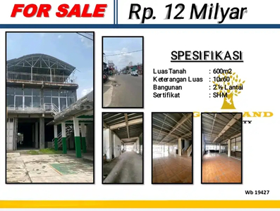 19430-Wb, Jual Gedung 2½ Lantai Luas Tanah 600m²