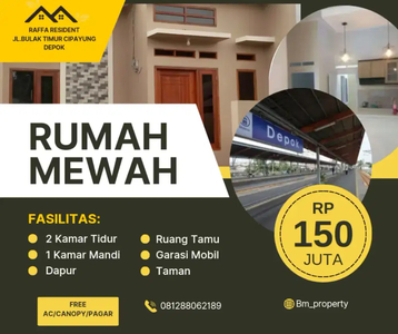 Di jual rumah murah akses dekat stasiun Depok