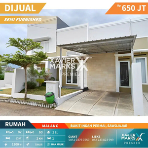 Dijual rumah semi furnish di bukit indah permai malang