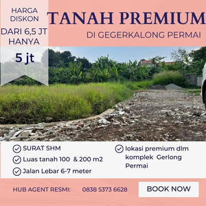 DIJUAL TANAH PREMIUM SIAP BANGUN HANYA 5 JT AN SAJA DI GERLONG