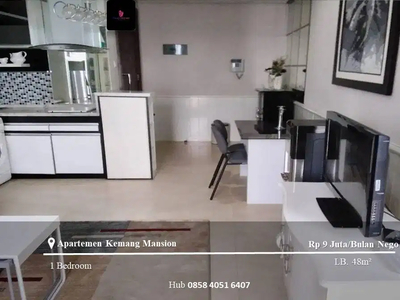 Disewakan Apartement Kemang Mansion Low Floor 1BR Furnished South View