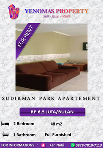 Disewakan Apartement Sudirman Park 2BR Full Furnished View Shangrila
