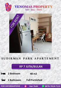Disewakan Apartement Sudirman Park 2BR Lantai Rendah Full Furnished