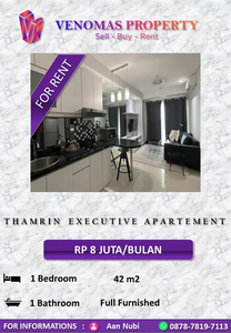 Disewakan Apartement Thamrin Executive 1BR Full Furnished View Utara