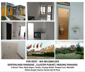 Disewakan Rumah Cluster Phuket Sentraland Parung Panjang