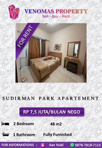 For Rent Apartement Sudirman Park 2 Bedrooms Full Furnished