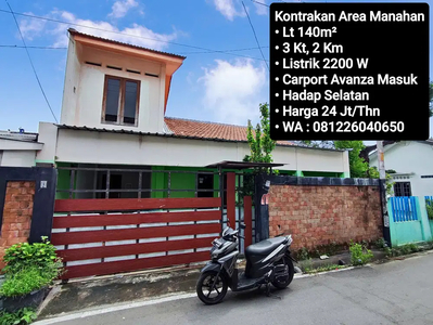 Kontrakan Rumah Area Manahan Solo Kota