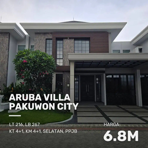 MURAH, Rumah Aruba Villa Pakuwon City MINIMALIS SIAP HUNI