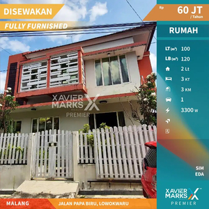 O015 Disewakan Rumah Murah Full Furnished di Jalan Papa Biru,Malang