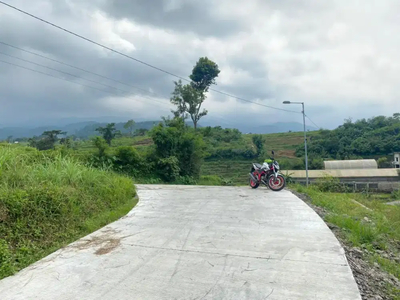 Pacet luas 3.010meter NOL jalan 7 meter plot kuning view bagus