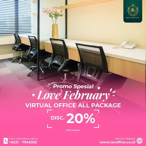 PROMO LOVE FEBRUARI! Virtual Office EKSKLUSIF HARGA TERJANGKAU