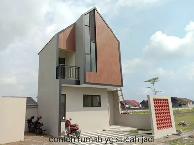 rumah 2 lantai scandinavian di paulan Colomadu