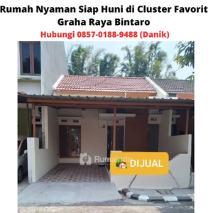 Rumah Nyaman Siap Huni di Cluster Favorit Graha Raya Bintaro