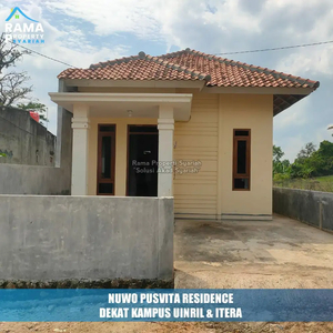 RUMAH SIAP HUNI PALING DEKAT BANGET DENGAN KOTA DAN KAMPUS ITERA & UIN