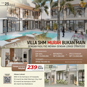 Rumah Villa di belakang Kampus Uii jl.Kaliurang