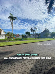 Tanah Kavling Murah di Boulevard Araya Golf Malang