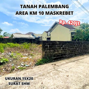 Tanah Kosong Lokasi Maskrebet Kota Palembang