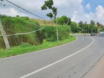 Tanah Murah pingir jalan kota Batu view istimewa dataran tinggi