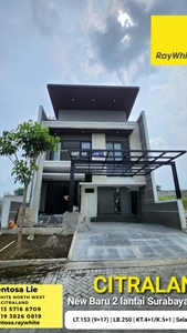 NEW Rumah Eastwood - Woodland - Waterfront Citraland Surabaya Barat - Modern Desain - Garasi Carport 3 Mobil LUAS plus KANOPY Carport