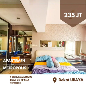 1 BR+ Bukan Studio‼️Apartemen Metropolis Full Furnish Termurah