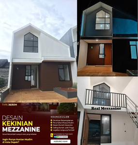 Baru Type Mezanine Rumah di Depok Cipayung Dekat Stasiun dan Tol
