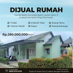 Di jual rumah di handil bakti