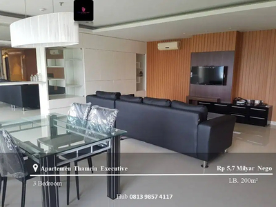 Dijual Apartement Thamrin Executive Low Floor 3BR Full Furnished