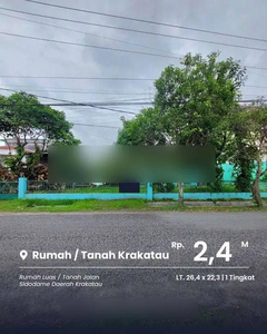 Dijual Cepat Rumah Tanah Luas Jalan Sidodame Daerah Krakatau