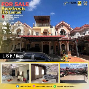 Dijual Rumah 2.5 Lantai Everfresh, Mitra Raya, Batam Center
