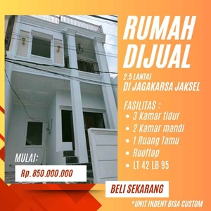 Rumah Dijual Di Jagakarsa Jakarta Selatan 3 Km Tol Brigif