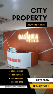 Sewa Bulanan mulai 4JTan Unit Furnished di Bassura City - A055