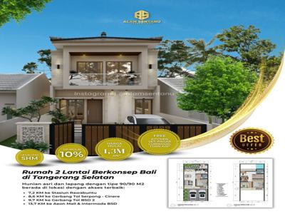 Dijual Rumah Bali 2 Lantai Pamulang Tangerang Selatan